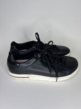 Birkenstock Bend Low Black Leather Sneakers Men Size EU 44 US 11 Lace Up Comfort